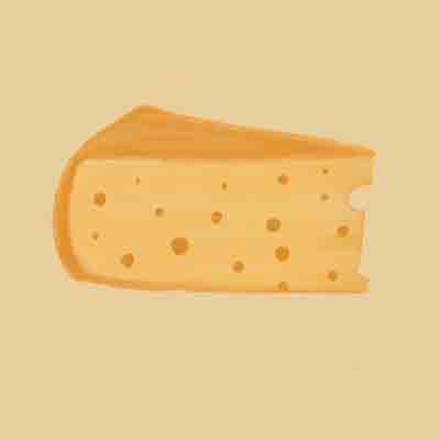 picture of a slice of emmental