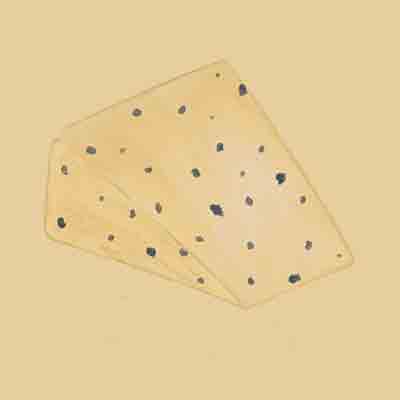 picture of a slice of roquefort cheese