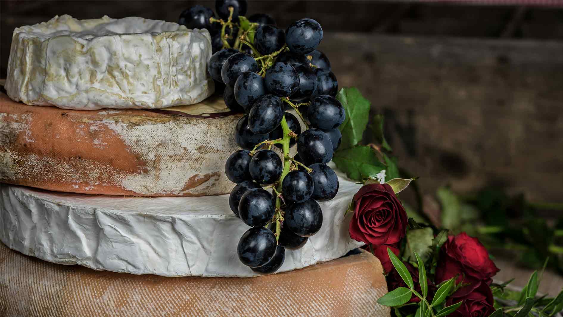 cheese stacked up on each other